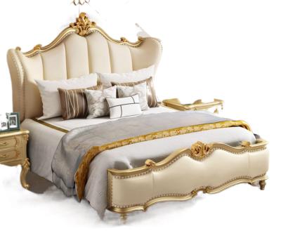 China Bedroom Furniture (Others) Adjustable Antique Style Solid Wood Luxury Bedroom Furniture for sale