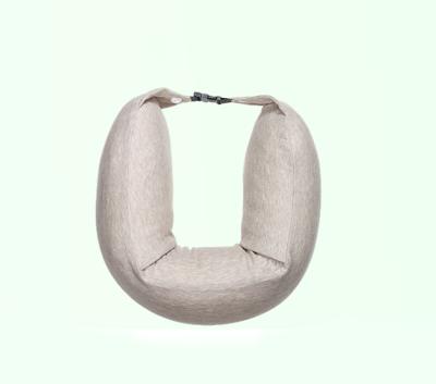 China Hot Sale Anti-Static Travel U Shape Latex Shredded Neck Pillow Comfortable U Shape Latex Pillow For Relax for sale