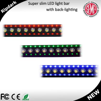 China CNC'd 6063 high conductivity new version aluminum super slim auto accessory LED light bar with decoration for jeep for sale