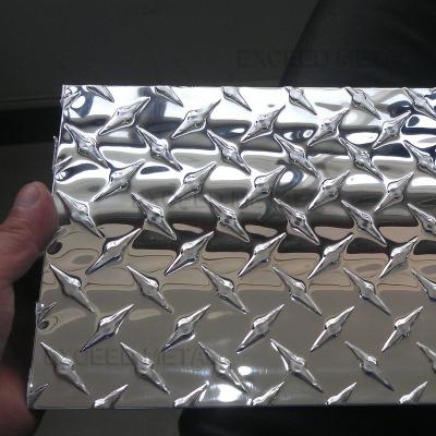 China Decoration Factory Making Griddle Sheets Diamond Plate Bright Polish Aluminum Material for sale