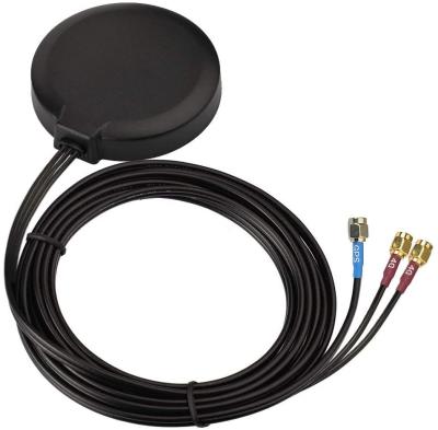 China ABS 1575.42MHz 28DBI Car Gps Wifi 4g Combo Round Mount Antenna With Triband Antenna for sale