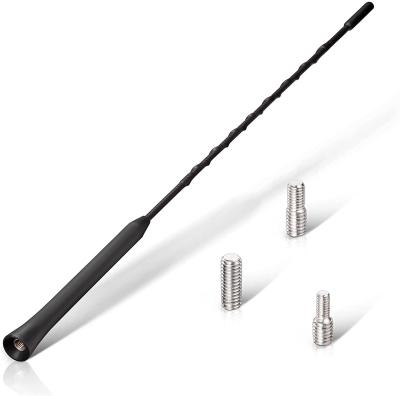 China Strong Car Marine Black Plastic Aerial Whip Car Auto Radio Antenna Signal Mast 9 Inch Antenna Kit for sale