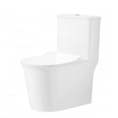 China Dual-Flush Sanitary Ware Ceramic WC Siphon Flushing Toliet Bowl Closestool Toilet Accessories One Piece for sale