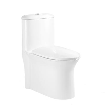 China Automatic Operation Environmental One Piece Toilet Closestool Rimless Ceramic S-trap Toilet Bidets for sale