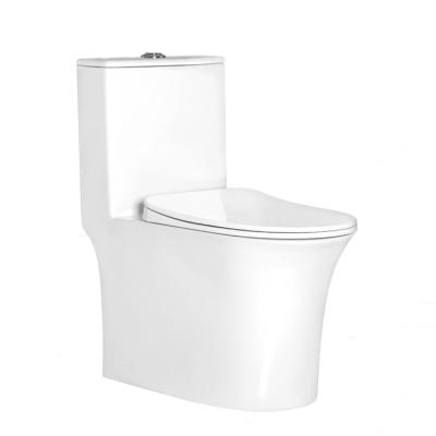 China Automatic Operation 2023 Soft-close Seat Cover  Sink Toilet  Siphon Jet Flushing Ceramic Toilet Bowl For Hotel for sale