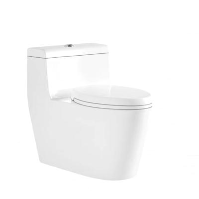 China Automatic Operation Hot Sale Dual Flush Siphon Flush Luxury One Piece Toilet Cupc Toilet Water Closet Integral Siting Wc Pan for sale