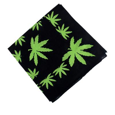 China 100% Cotton Hemp Printing Woman And Man Breathable Magic Scarves 55cm*55cm for sale