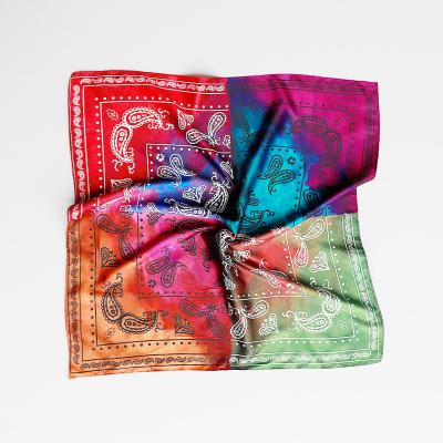 China Polyester Custom Printed Polyester Paisley Scarf Woman for sale