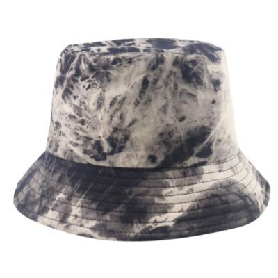 China 2021 Dobby Vintage Style Tie Dye Bucket Double Side Reversible Hat for sale