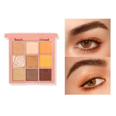 China 9 Colors Waterproof Brand New Plastic Waterproof Eyeshadow Custom Makeup Smoky Eyes Palette for sale