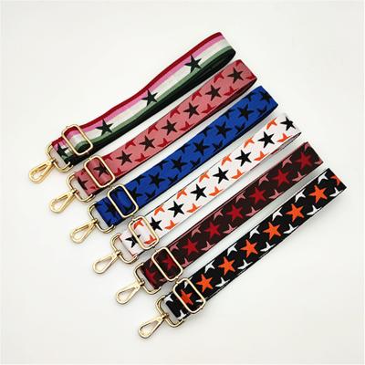 China Use it as a single cross body strap or double it up 3.8CM polyester bag shoulder strap single jacquard webbing shoulder straps for women extra long for sale