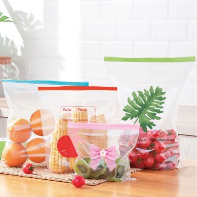 China Safety Food Grade Dried Plastic Transparent Food Zip Packaging Bag for sale