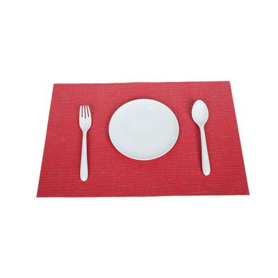 China Viable Wholesale Portable Nature China Red Wedding Chinese Style Braided Place Mats Splash Mat For Table for sale