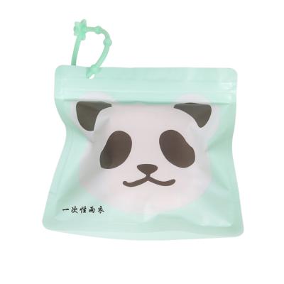 China High Quality Cute And Lovely Panda Pattern Child Single-Person Rainwear Emergency Disposable Raincoat for sale