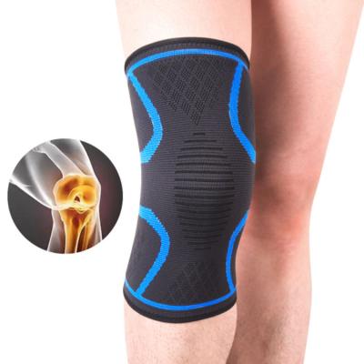 China Hot Selling Breathable Adjustable Elasticity Sports Knee Pads Fitness Knitted Nylon Running Knee Pads for sale