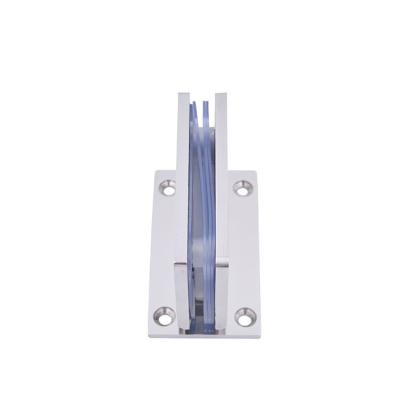 China Easy Installation Good Quality Cheap Price Stainless Steel H Plate Hinge Glass To Wall Bathroom Hinge for sale