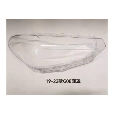 China Car Part Auto Parts Plastic Headlight Glass Lens Cover For 19-22 G08 Style for sale