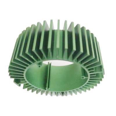 China Custom Electronic Heat Sink Hardware Housing Round Tube Aluminum Extrusion Box Heat Sink for sale