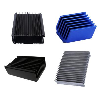 China High Profile Anodizing Extrusion Finish Aluminum Heatsink Finned Radiator For Power Amplifier for sale