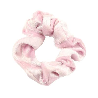 China Blue velvet and no harm human body pink fabric ponytail holders private label to the best wholesale custom scrunchy elastic hair band velvet for fine hair 5494 for sale