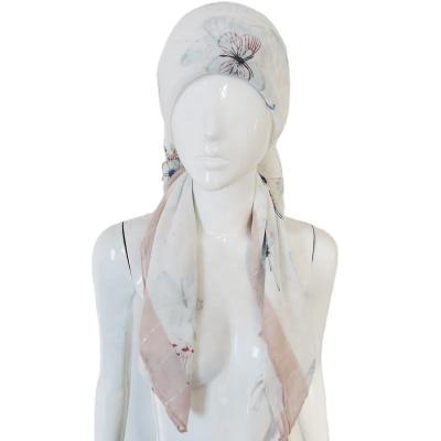 China Lightweight and comfortable butterfly print spring scarf with sequins girls tichel scarf tank top hijab for sale