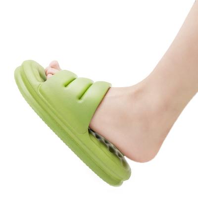 China Comfortable Soft EVA Summer Sofa Slides Women Indoor Slippers Anti-skid Platform Shoes Men Sandals for sale