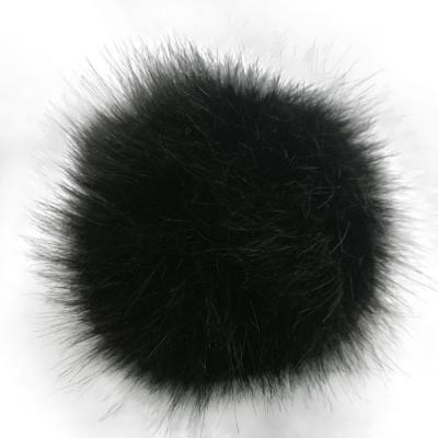 China Decoration for bag charm/hot selling artificial fox faux pom pom pompom fur car key chain handmade fur ball for sale