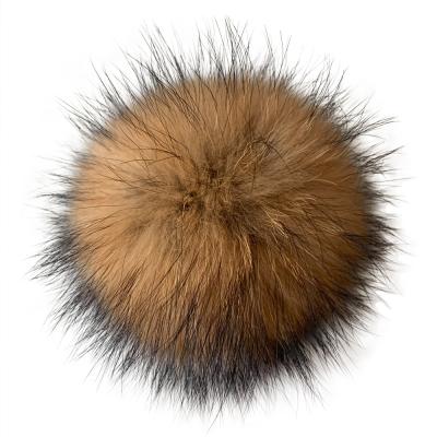 China Decoration for bag charm / colorful car key chain dyed hand made color fur pom fluffy pom real fur ball for sale