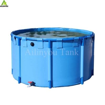 China PVC Outdoor Fish Pond Low Cost Tarpaulin Fish Tank Plastic Pools For Fish Farming for sale