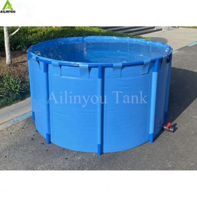 China High quality pvc tarpaulin fish pond 2000Liters biofloc fish farming tank en venta