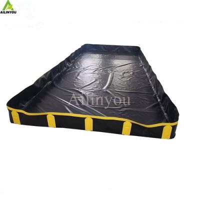 China Factory Custom Oil Spill Boom PVC Oil Spill Protection Berm Industrial Plastic Containers For Oil for sale