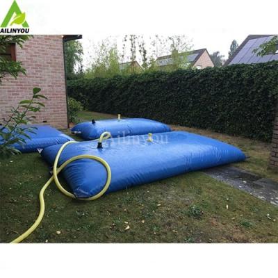 China Water Storage Bladder Tanks Plastic Storage Collapsible Rainwater Harvesting Pillow Pvc Water Tank for sale