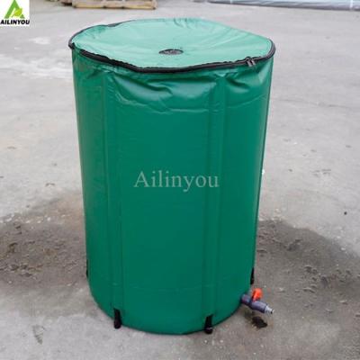 China Portable 53 Gallon Rain Barrel Water Tank Collapsible Rainwater Collection System Storage Container for sale