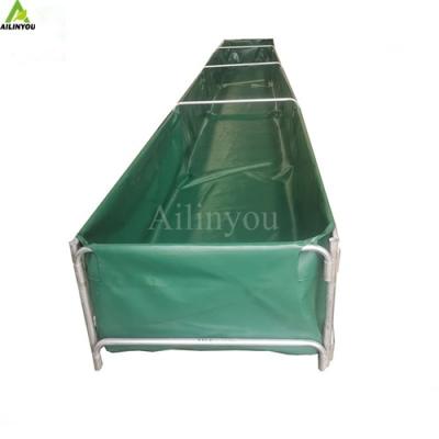 China Ailinyou Factory Custom-made  Mobile Aquaculture Tank  Foldable  Hydroponic Pond en venta