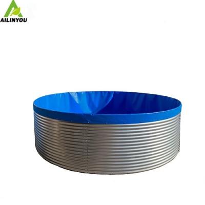 China Circular Round Tank Fish Farm Domestic Aquaculture Irrigation Water Tanks Galvanized Steel Tanks for sale