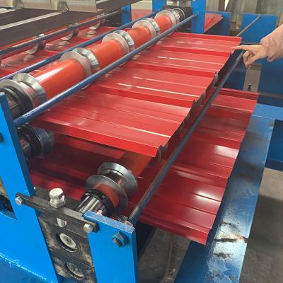 China Hotels Zinc Glazed Tile Roof Aluminum Sheet Roll Forming Machine / Colored Steel Glazing Profile Panels Making Machine for sale