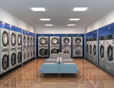 China Commercial High Quality Coin Operated Laundry Equipment Stack Washer And Dryer 880*917*2075mm for sale