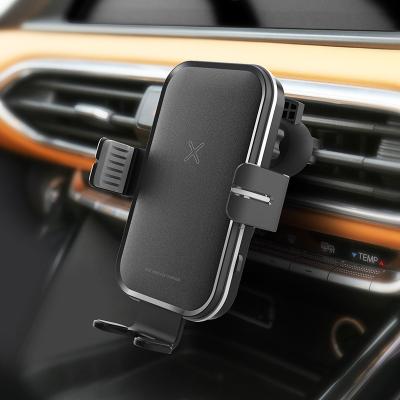 China 2022 New Products Mobile Phone Car Dashboard Phone Holder Self-Fixing Fast Charging Wireless Charger for sale