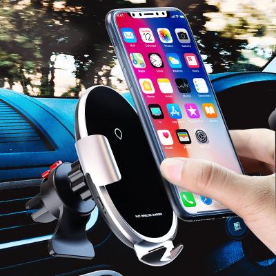 China 2022 New Arrivals 15W Qi Adjustable Fast Car Mount Holder 360 Auto Mobile Phone Support for sale