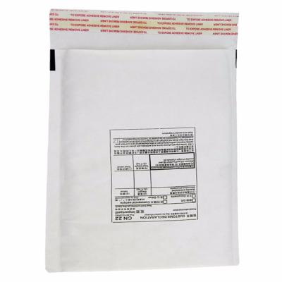 China Perfect Protection White Kraft Bubble Lined Packaging Envelopes for sale