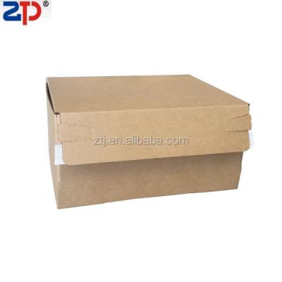 China Self Seal Recyclable Cardboard Brown Open Top Box for sale