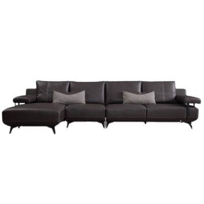 China Modern Extra Long Genuine Leather Sofa Material Italian Quality Adjustable (Size) for sale