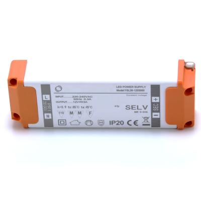 China AC 230V to 12V 24V DC LED Driver Constant Voltage 18W Triac Dimmable LED Driver Single Output Power Supply Manufacturer YSL36D for sale