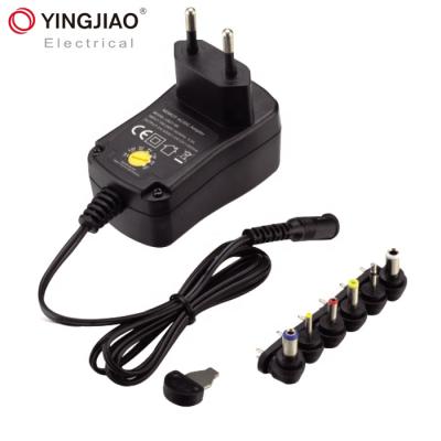 China Factory Universal Charger 6W 3V 4.5V 5V 6V 7.5V 9V 12V DC Set CCTV Camera Power Supply Adapter YSV500 for sale