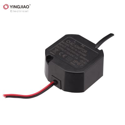 China DC 12V 1A 1000mA 24V 0.5A LED Power Supply IP67 CCTV Power YCL12 Plastic Housing Waterproof Change Adapter for sale