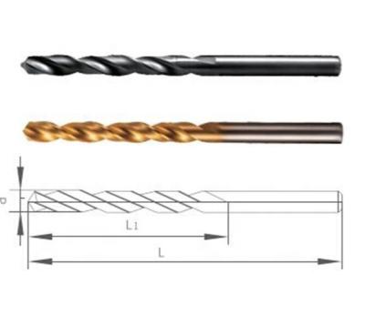 China Factory High Quality HSS Hole Treatment Coating Straight Shank Twist Drill Bit For Steel, Stainless Steel Drilling for sale