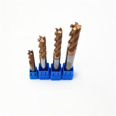 China Solid Tools HRC 45/55/60/65 Tungsten Carbide CNC End Mill Milling Cutter For Metal Cutter Steel End Mill for sale