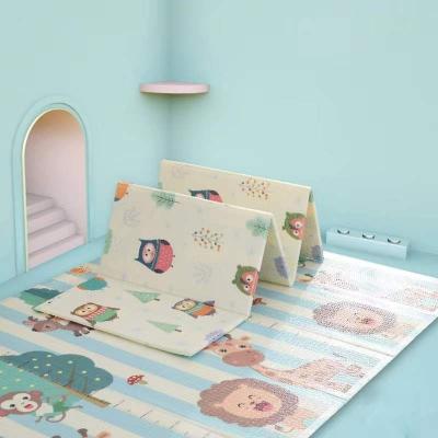 China Waterproof+ECO-Friendly Eco-Friendly 2cm thicken big baby play mat roll xpe baby play mat soft waterproof cartoon double side colorful non-toxic for sale