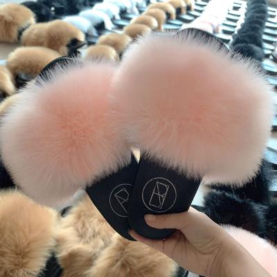 China Breathable Faux Fur Slippers Real Fax Fur Slippers Faux Fur Slippers For Women for sale