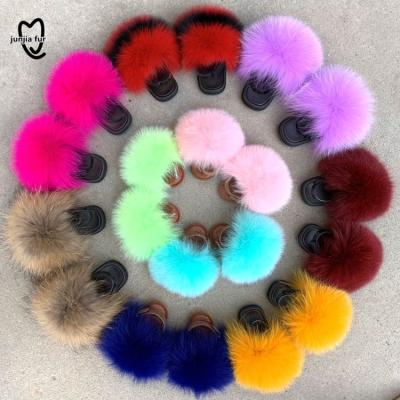 China Wholesale Custom Lightweight Toddler Fur Slides for Mommy and Me Baby Kids Fur Slippers Fur Slides for sale